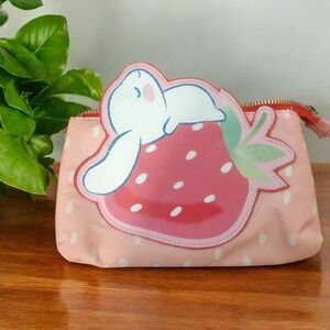Bioworld Sanrio Cinnamoroll Pink Strawberry Peach Cosmetic Bag